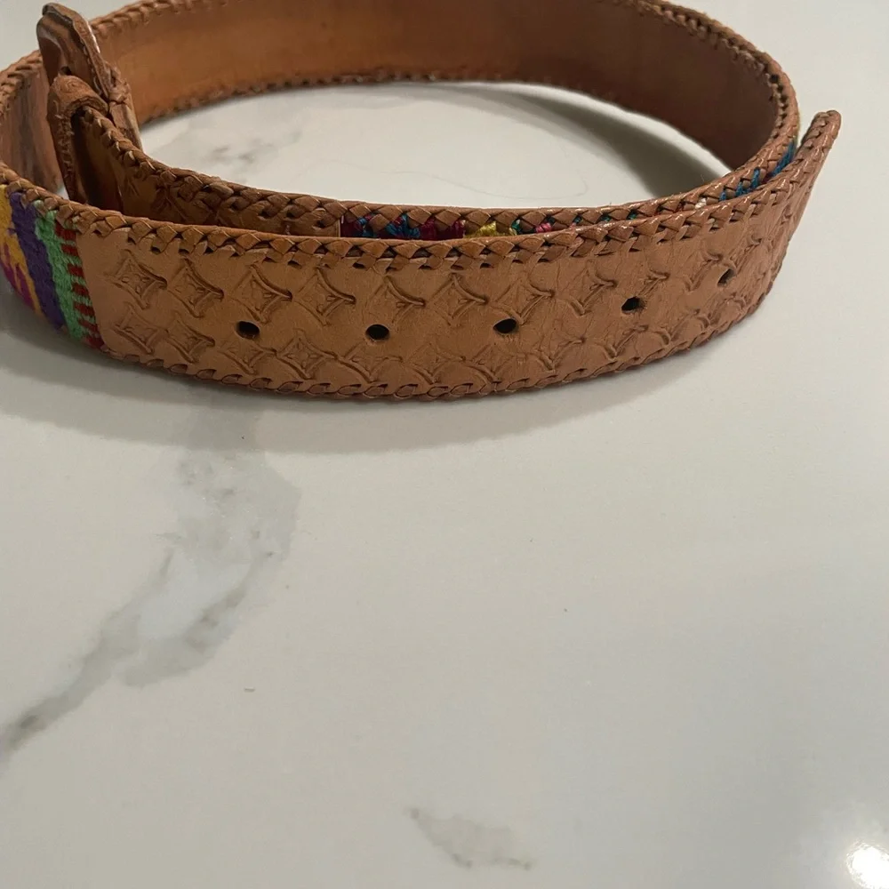 NWOT Peruvian Leather Belt 30 Waist